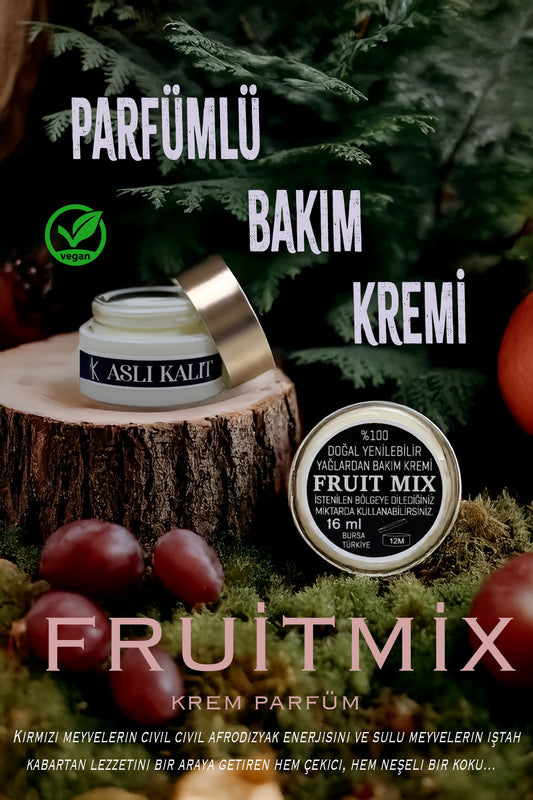 ASLI KALIT Bakım Kremi Body Parfume (Fruitmix) %100 Doğal Yağlardan El Yapımı Care Cream 16ml
